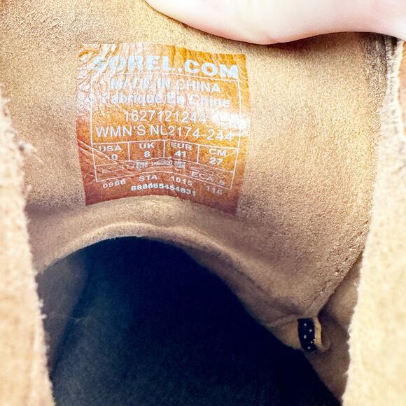 SOREL Joan of Arctic PDX Brown Hidden Wedge Bootie 10 - Picture 8 of 8